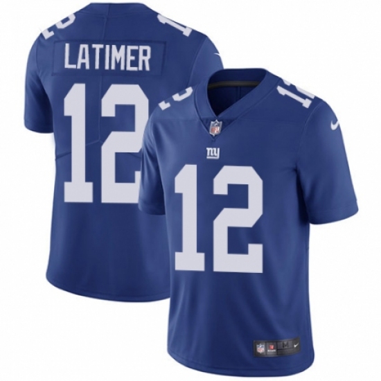 Men's Nike New York Giants #12 Cody Latimer Royal Blue Team Color Vapor Untouchable Limited Player NFL Jersey - Ujersey