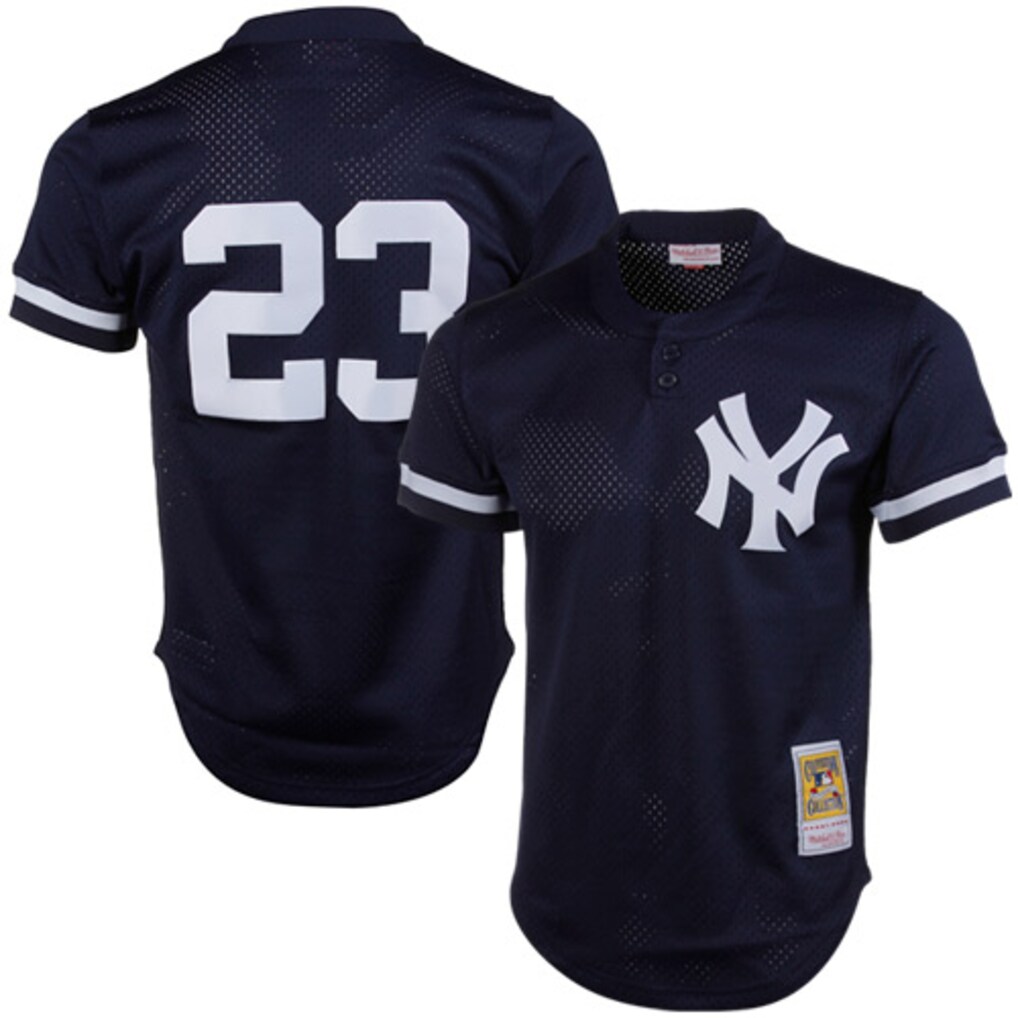 Men's New York Yankees Don Mattingly Mitchell & Ness Navy Authentic Batting Practice Jersey - Ujersey