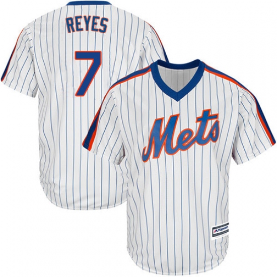 Youth Majestic New York Mets #7 Jose Reyes Authentic White Alternate Cool Base MLB Jersey - Ujersey
