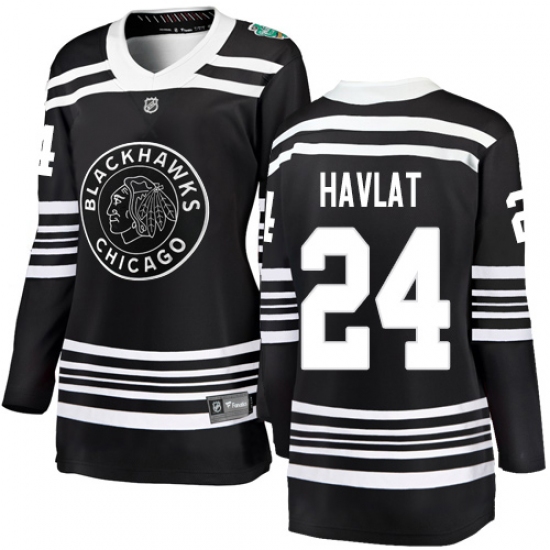 Women's Chicago Blackhawks #24 Martin Havlat Black 2019 Winter Classic Fanatics Branded Breakaway NHL Jersey - Ujersey