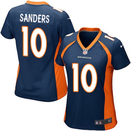 Women's Nike Denver Broncos #10 Emmanuel Sanders Game Navy Blue Alternate NFL Jersey - Ujersey