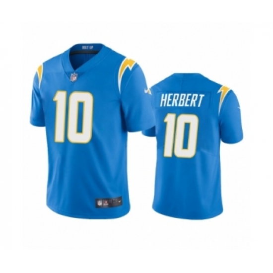 Los Angeles Chargers #10 Justin Herbert Powder Blue 2020 NFL Draft Vapor Limited Jersey - Ujersey