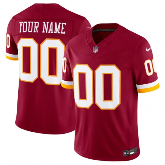 Men's Washington Commanders Active Player Custom Burgundy 2026 F.U.S.E. Vapor Limited Stitched Football Jersey - Ujersey