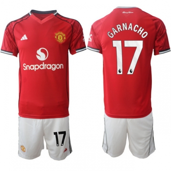 Men Manchester United 2026 Soccer Jerseys Red #17 GARNACHO
