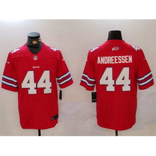Men's Buffalo Bills #44 Joe Andreessen Red Vapor Untouchable Limited Stitched Jersey - Ujersey