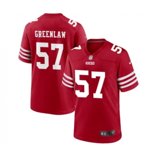 Mens Nike San Francisco 49ers #57 Dre Greenlaw Scarlet Alternate Legend Vapor Limited Jersey - Ujersey