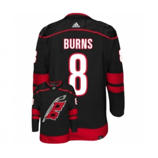 Men's Carolina Hurricanes #8 Brent Burns Black Stitched Jersey - Ujersey