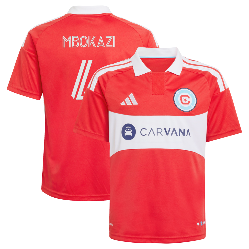 Youth Chicago Fire Mbekezeli Mbokazi adidas Red 2026 Forever Red Replica Jersey - Ujersey