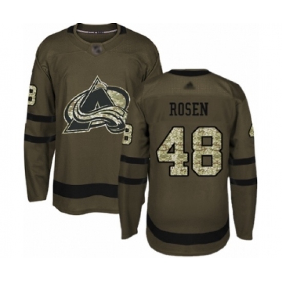 Men's Colorado Avalanche #48 Calle Rosen Authentic Green Salute to Service Hockey Jersey - Ujersey