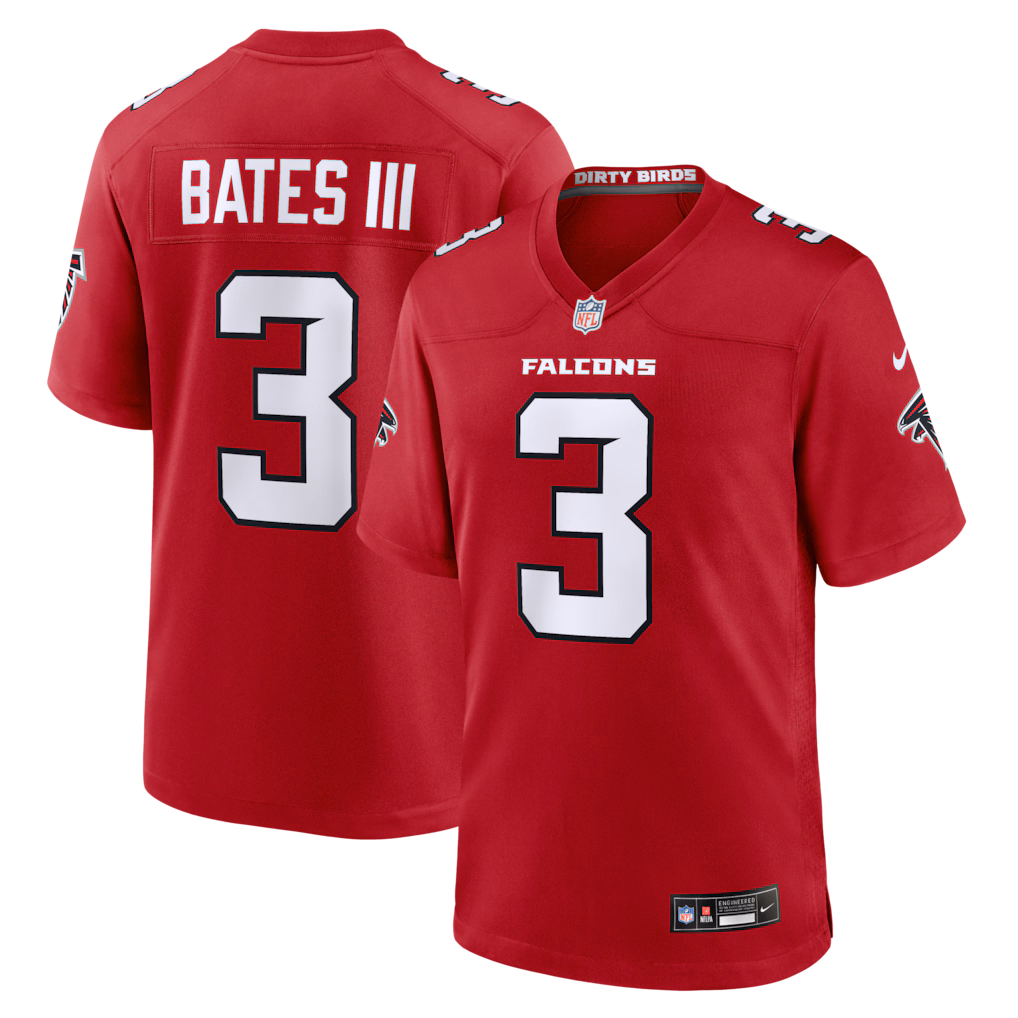 Men's Atlanta Falcons Jessie Bates III Nike Red Game Jersey - U-jersey