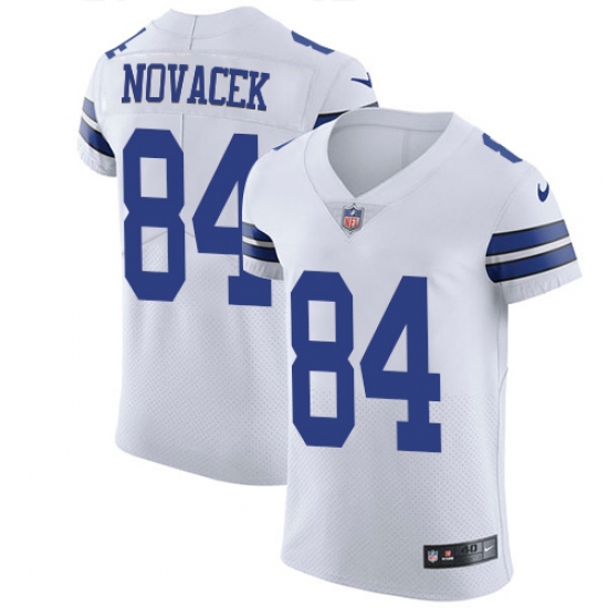 Men's Nike Dallas Cowboys #84 Jay Novacek Elite White NFL Jersey - Ujersey