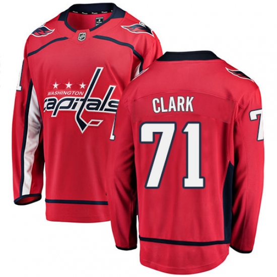 Men's Washington Capitals #71 Kody Clark Fanatics Branded Red Home Breakaway NHL Jersey - Ujersey