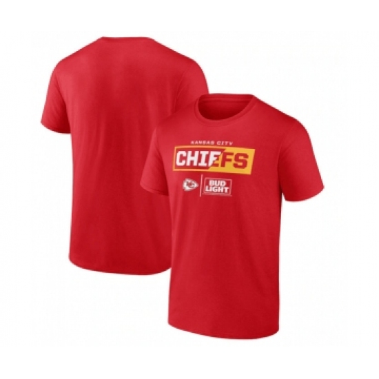 Men's Kansas City Chiefs Red x Bud Light T-Shirt - Ujersey