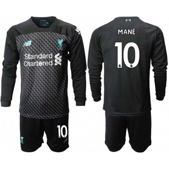 Liverpool #10 Mane Third Long Sleeves Soccer Club Jersey