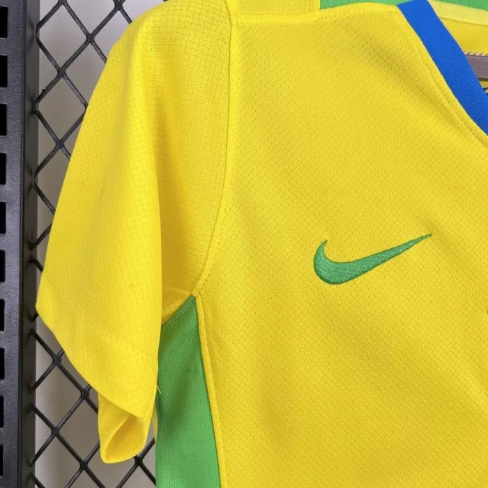 Brazil Soccer Jersey Home Women's Custom Shirt 2025 - ujerseystore
