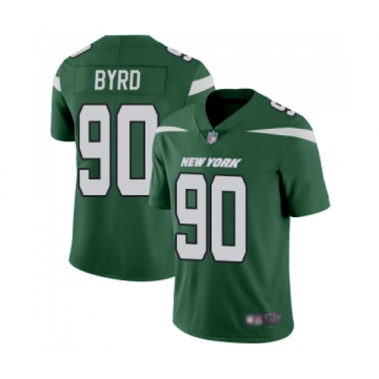 Youth New York Jets #90 Dennis Byrd Green Team Color Vapor Untouchable Limited Player Football Jersey - Ujersey
