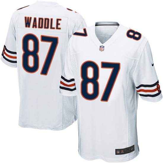 Men's Nike Chicago Bears #87 Tom Waddle Game White NFL Jersey - Ujersey