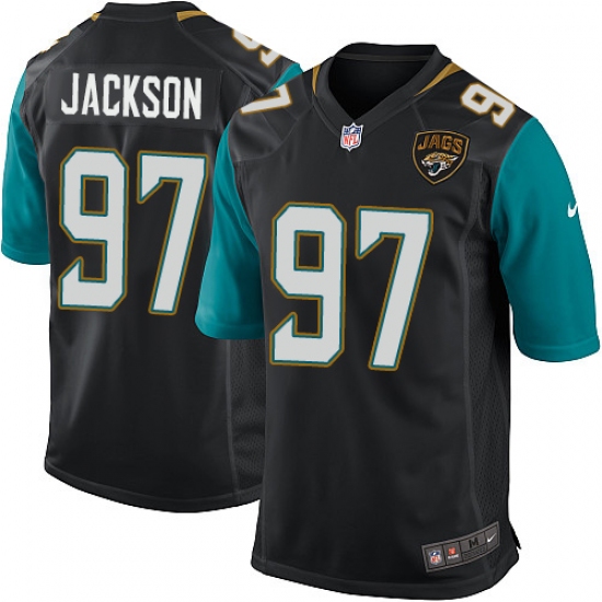 Men's Nike Jacksonville Jaguars #97 Malik Jackson Game Black Alternate NFL Jersey - Ujersey