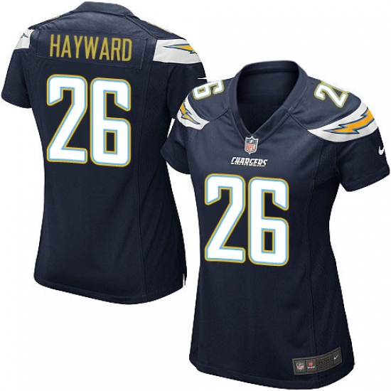 Women's Nike Los Angeles Chargers #26 Casey Hayward Game Navy Blue Team Color NFL Jersey - Ujersey