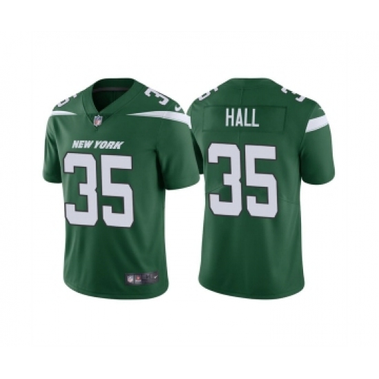 Men's New York Jets #35 Breece Hall 2022 Green Vapor Untouchable Limited Stitched Jersey - Ujersey