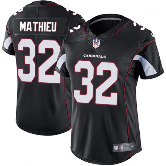 Women's Nike Arizona Cardinals #32 Tyrann Mathieu Black Alternate Vapor Untouchable Limited Player NFL Jersey - Ujersey