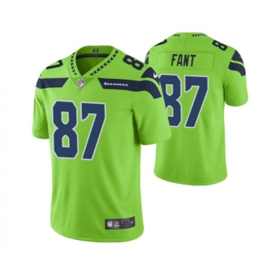 Men's Seattle Seahawks #87 Noah Fant Green Vapor Untouchable Limited Stitched Jersey - Ujersey