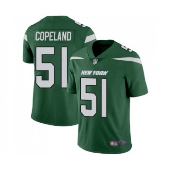 Youth New York Jets #51 Brandon Copeland Green Team Color Vapor Untouchable Limited Player Football Jersey - Ujersey