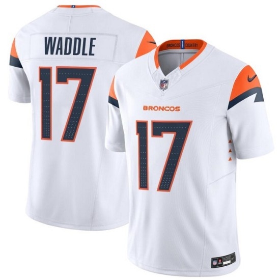 Men's Denver Broncos #17 Jaylen Waddle White 2026 F.U.S.E. Vapor Limited Stitched Football Jersey - Ujersey