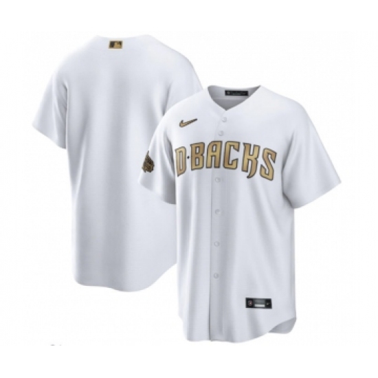 Men's Arizona Diamondbacks Blank White 2022 All-Star Cool Base Stitched Baseball Jersey - Ujersey