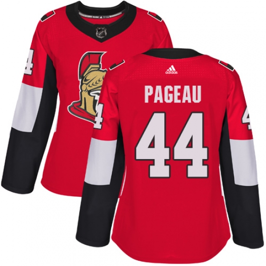 Women's Adidas Ottawa Senators #44 Jean-Gabriel Pageau Premier Red Home NHL Jersey - Ujersey