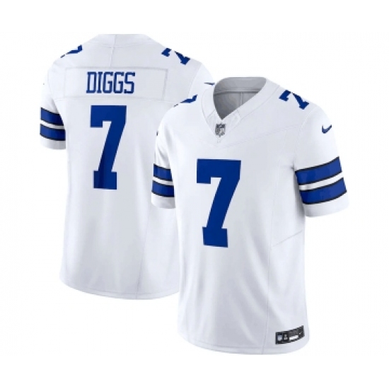 Men's Nike Dallas Cowboys #7 Trevon Diggs White 2023 F.U.S.E. Limited Stitched Football Jersey - Ujersey