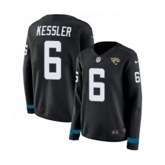 Women's Nike Jacksonville Jaguars #6 Cody Kessler Limited Black Therma Long Sleeve NFL Jersey - Ujersey
