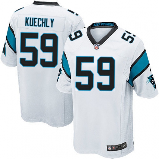 Men's Nike Carolina Panthers #59 Luke Kuechly Game White NFL Jersey - Ujersey