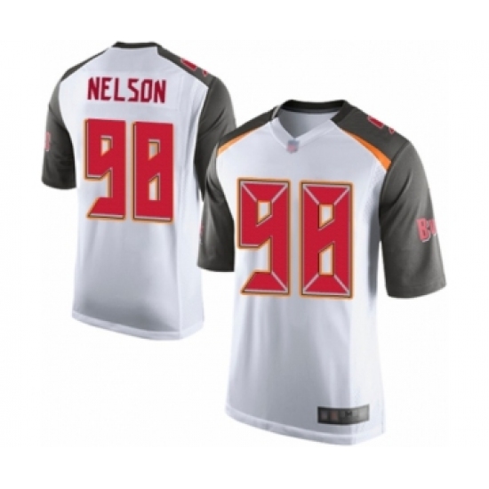 Men's Tampa Bay Buccaneers #98 Anthony Nelson Game White Football Jersey - Ujersey