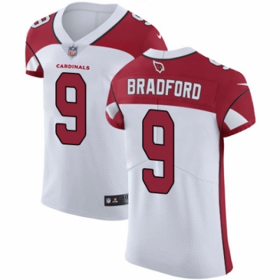 Men's Nike Arizona Cardinals #9 Sam Bradford White Vapor Untouchable Elite Player NFL Jersey - Ujersey