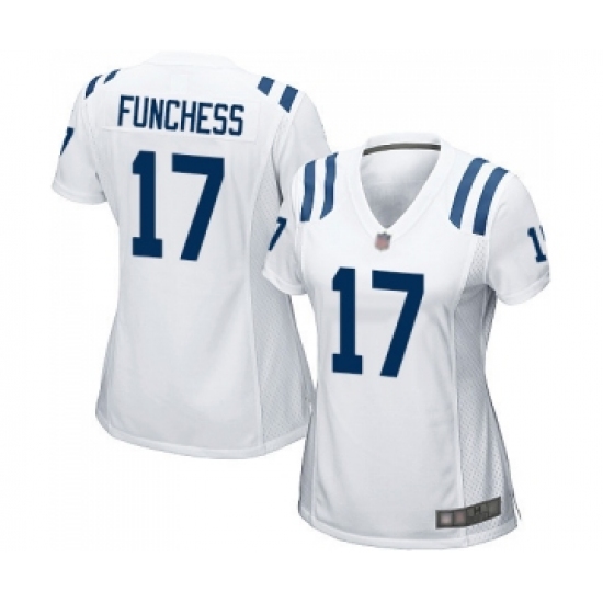 Women's Indianapolis Colts #17 Devin Funchess Game White Football Jerseys - Ujersey