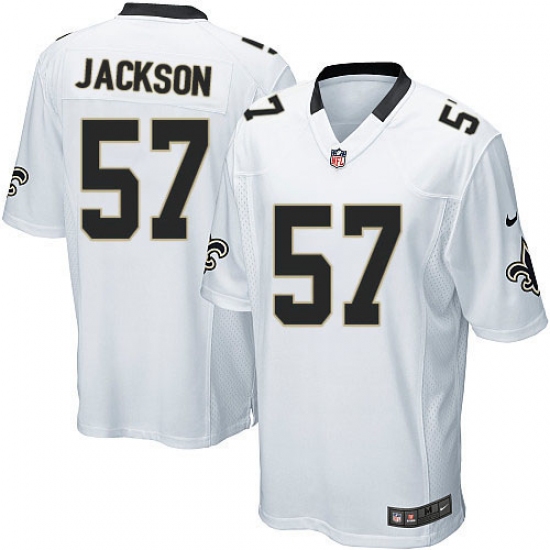 Men's Nike New Orleans Saints #57 Rickey Jackson Game White NFL Jersey - Ujersey
