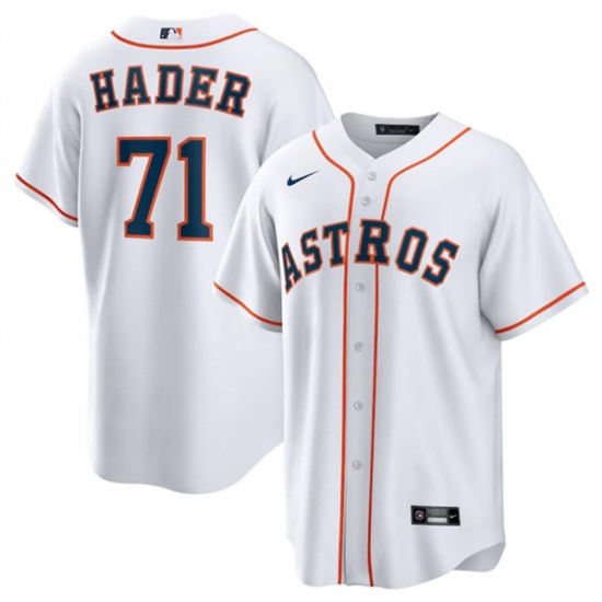 Men's Houston Astros #71 Josh Hader White Cool Base Stitched Baseball Jersey - Ujersey
