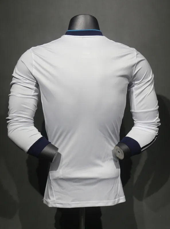Real Madrid Retro Jersey Home Long Sleeve Soccer Shirt 2012/13