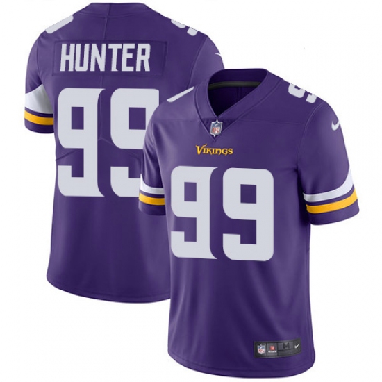 Men's Nike Minnesota Vikings #99 Danielle Hunter Purple Team Color Vapor Untouchable Limited Player NFL Jersey - Ujersey