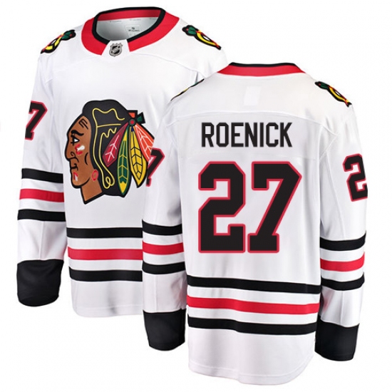 Youth Chicago Blackhawks #27 Jeremy Roenick Fanatics Branded White Away Breakaway NHL Jersey - Ujersey