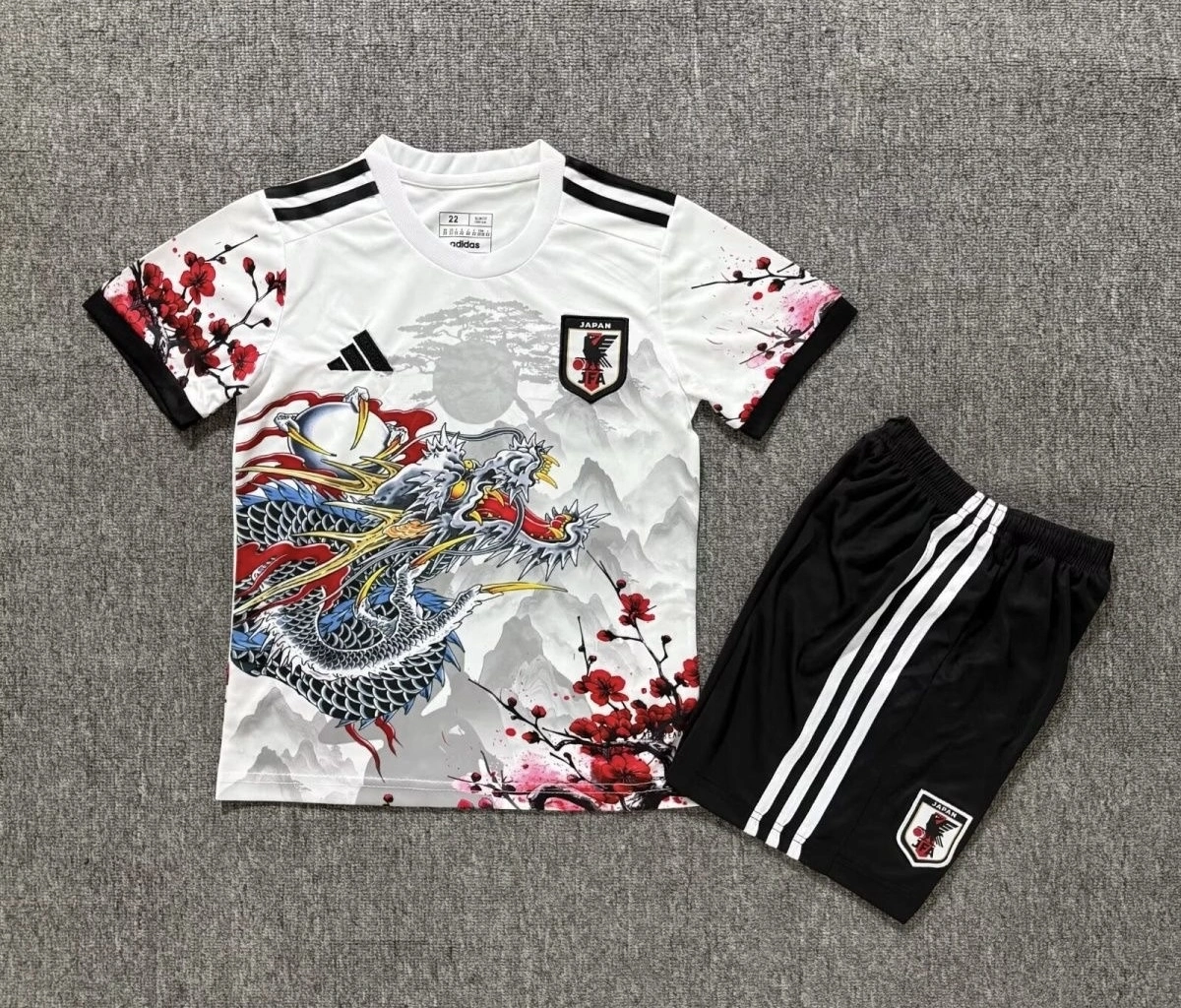 Japan Soccer Jersey Special Edition Kids Kit Jersey+Shorts 2025 - U-jersey