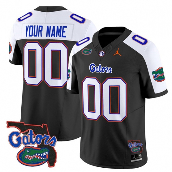 Men's Florida Gators ACTIVE PLAYER Custom Black Alternate 2024 F.U.S.E. Florida Patch Vapor Limited Stitched Jersey - Ujersey