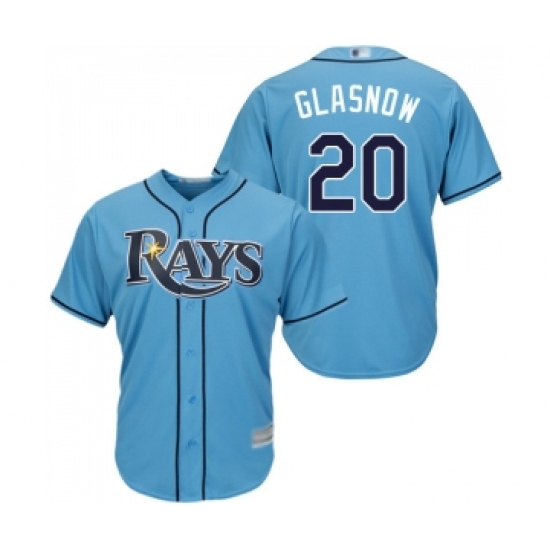 Men's Tampa Bay Rays #20 Tyler Glasnow Replica Light Blue Alternate 2 Cool Base Baseball Jersey - Ujersey