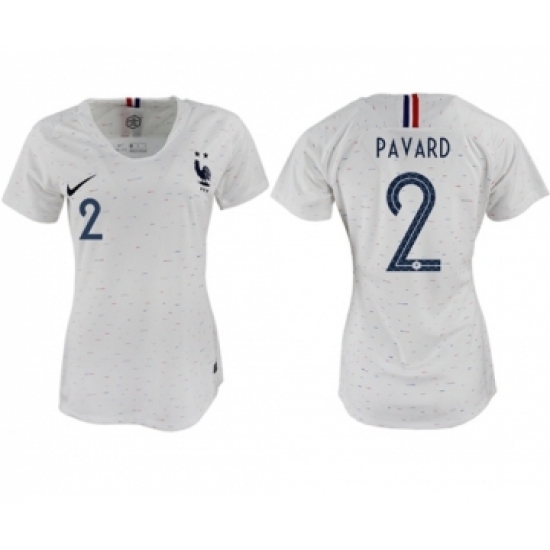 Women's France #2 Pavard Away Soccer Country Jersey