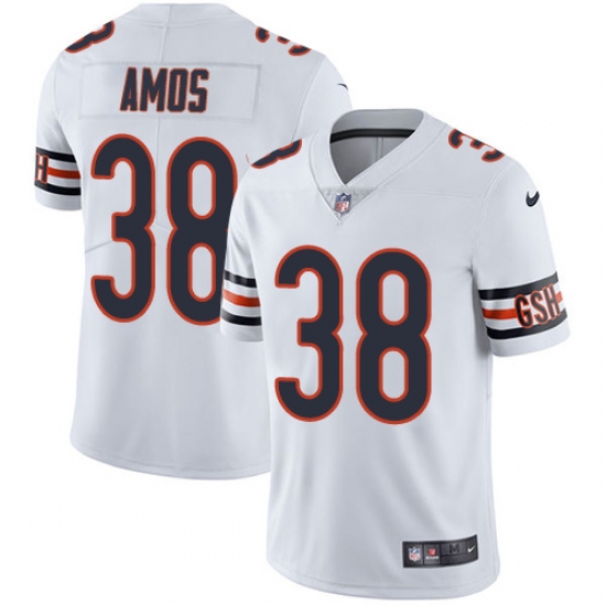 Men's Nike Chicago Bears #38 Adrian Amos White Vapor Untouchable Limited Player NFL Jersey - Ujersey