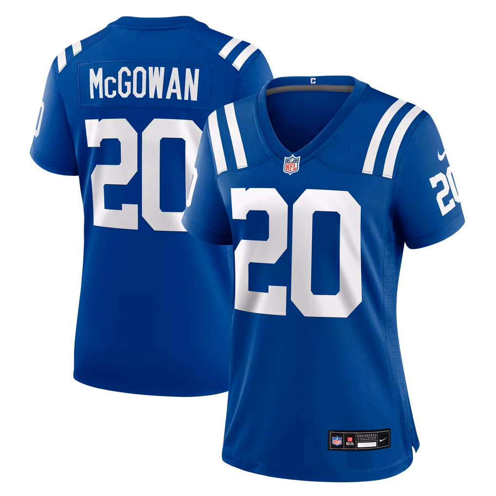 Women's Indianapolis Colts Seth McGowan Nike Royal Team Game Jersey - Ujersey Shop