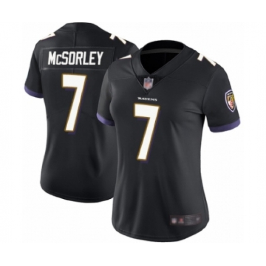 Women's Baltimore Ravens #7 Trace McSorley Black Alternate Vapor Untouchable Limited Player Football Jersey - Ujersey