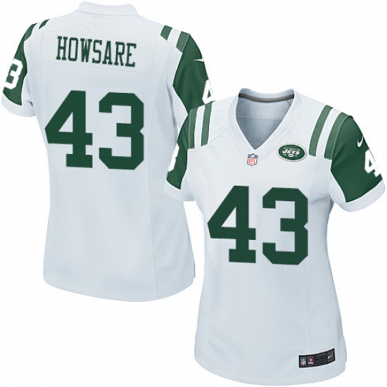 Women's Nike New York Jets #43 Julian Howsare Game White NFL Jersey - Ujersey