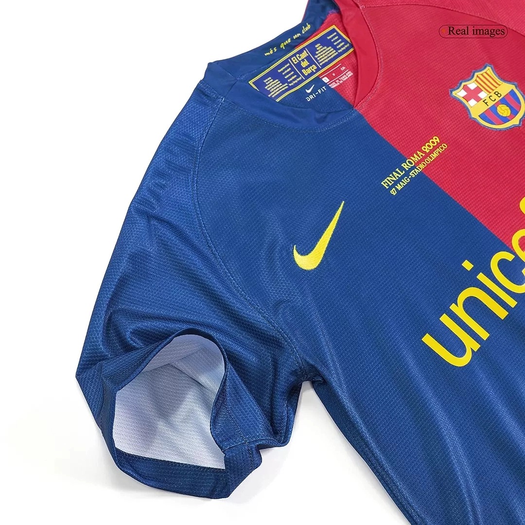 Barcelona Retro Jersey Home Soccer Shirt 2008/09 - UCL - Ujersey NHL